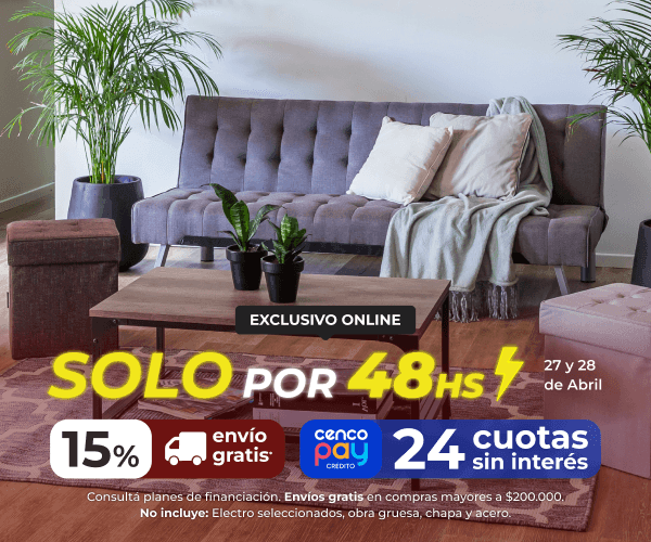 Solo por 48hs - 27 y 28 de abril - 15% y envío gratis.